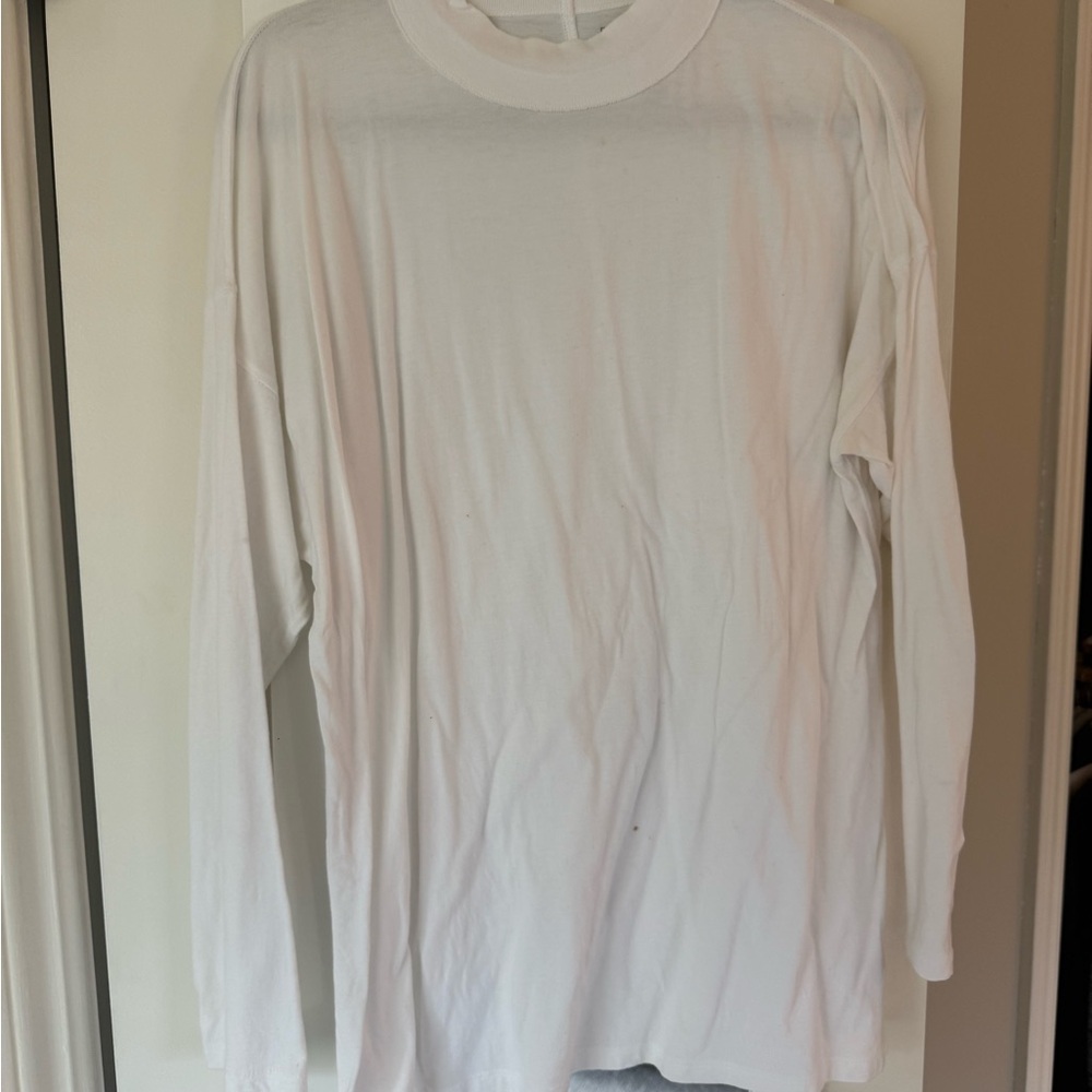 Free People - White Long Sleeve Tunic Shirt